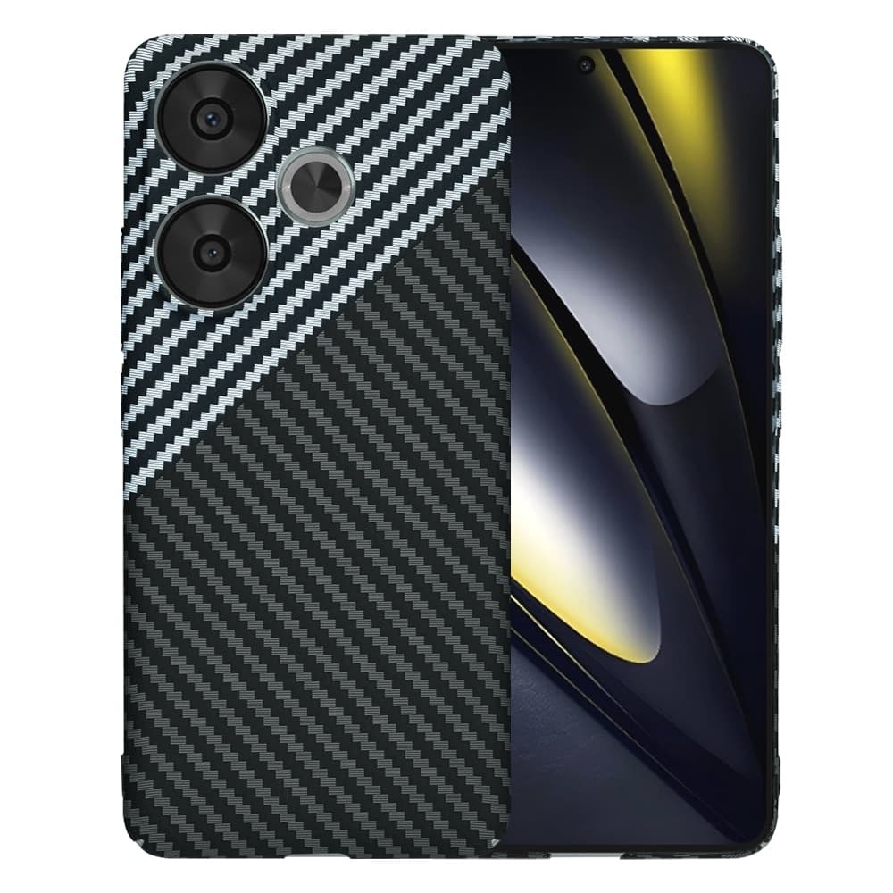 Techsuit Carbonite FiberShell - θήκη για Xiaomi Poco F6 - Γκρι