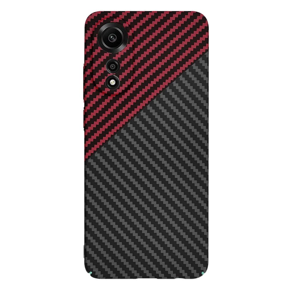 Techsuit Carbonite FiberShell - θήκη για Oppo A78 - Κόκκινο 3