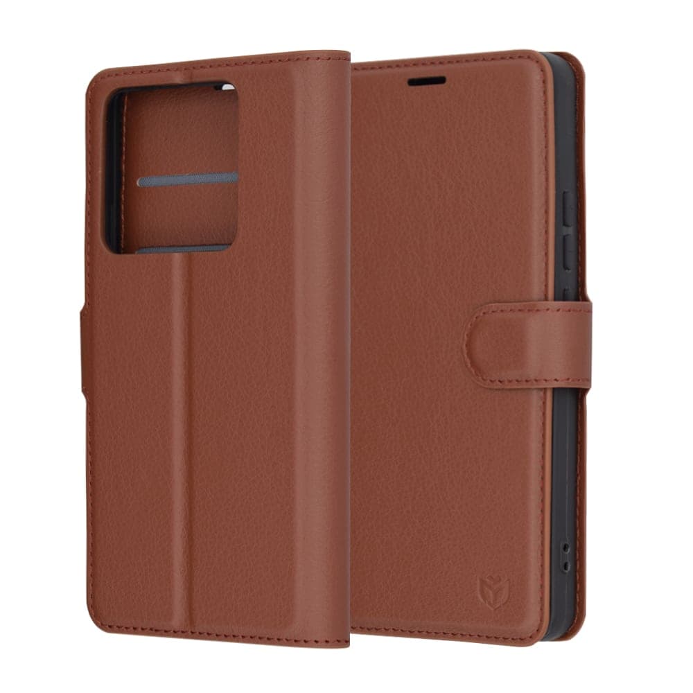 Techsuit Leather Folio - θήκη για Xiaomi 14T Pro - Καφέ 6