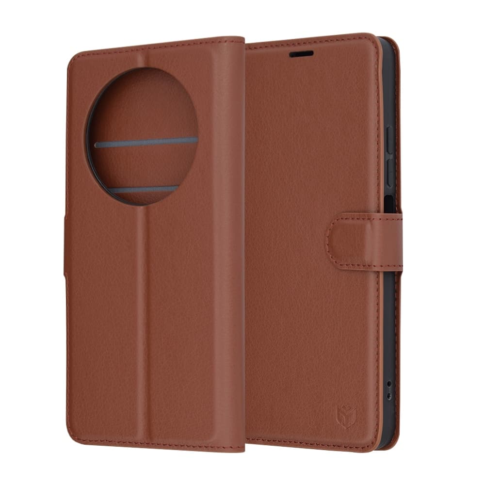 Techsuit Leather Folio - θήκη για Xiaomi Redmi 14C - Καφέ 6
