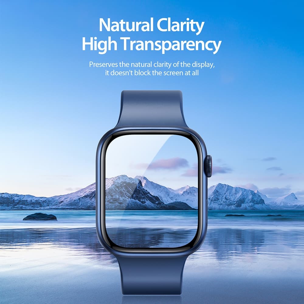 Dux Ducis - Pmma Screen Protector Series (2 pack) - Apple Watch 7 / 8 / 9 (41mm) - Black 6