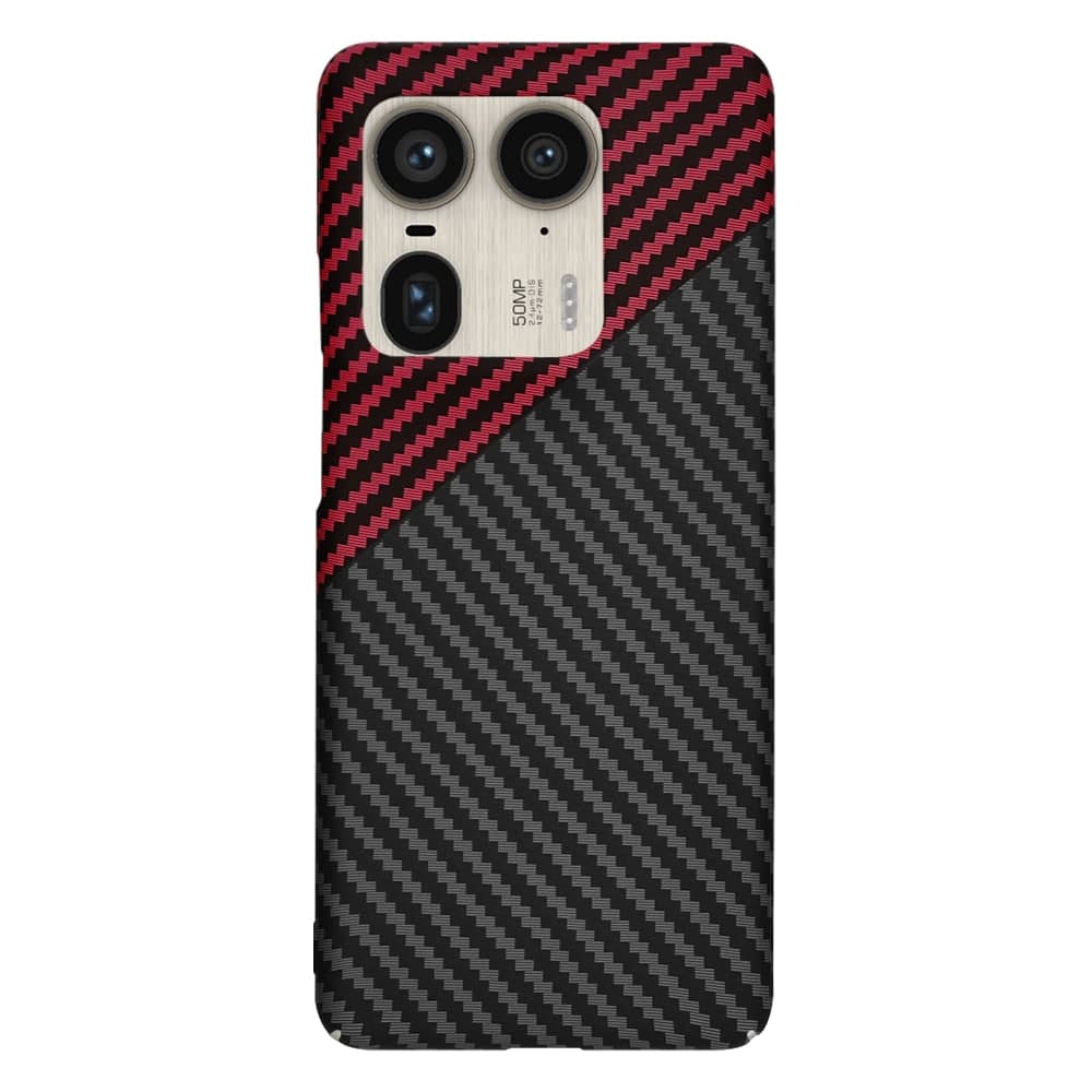 Techsuit Carbonite FiberShell - θήκη για Motorola Edge 50 Ultra - Κόκκινο 3