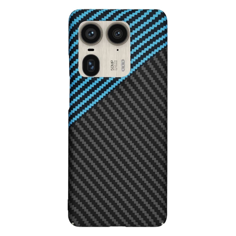 Techsuit Carbonite FiberShell - θήκη για Motorola Edge 50 Ultra - Μπλε 3