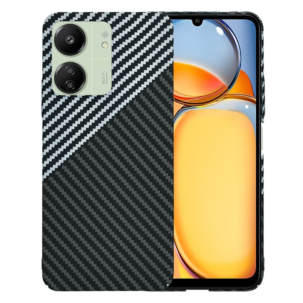 Techsuit Carbonite FiberShell - θήκη για Xiaomi Redmi 13C / 5G Poco C65 - Γκρι
