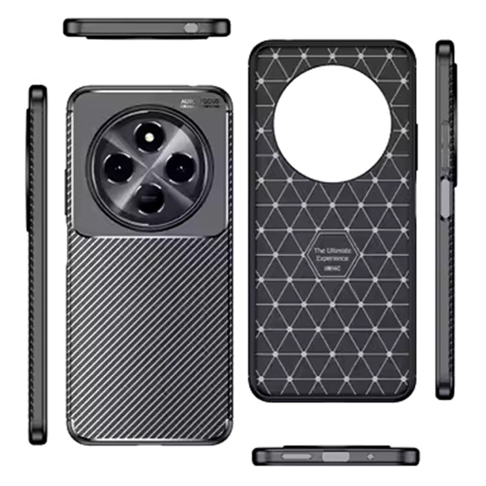 Techsuit CarbonFiber - θήκη για Xiaomi Redmi 14C / Poco C75 - Μαύρο 2