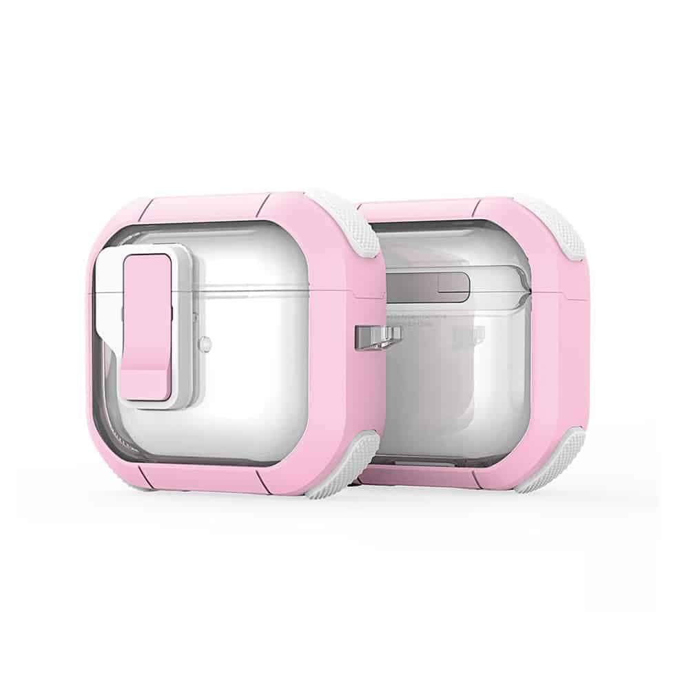 Dux Ducis θήκη για Apple AirPods 4 - PECN Series - Ροζ / Λευκό