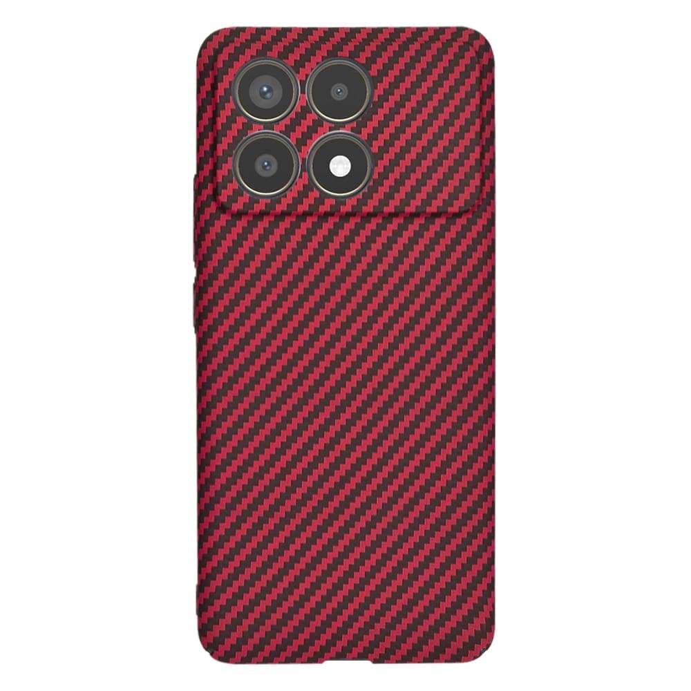 Techsuit Carbonite FiberShell - θήκη για Xiaomi Poco F6 Pro - Κόκκινο 3