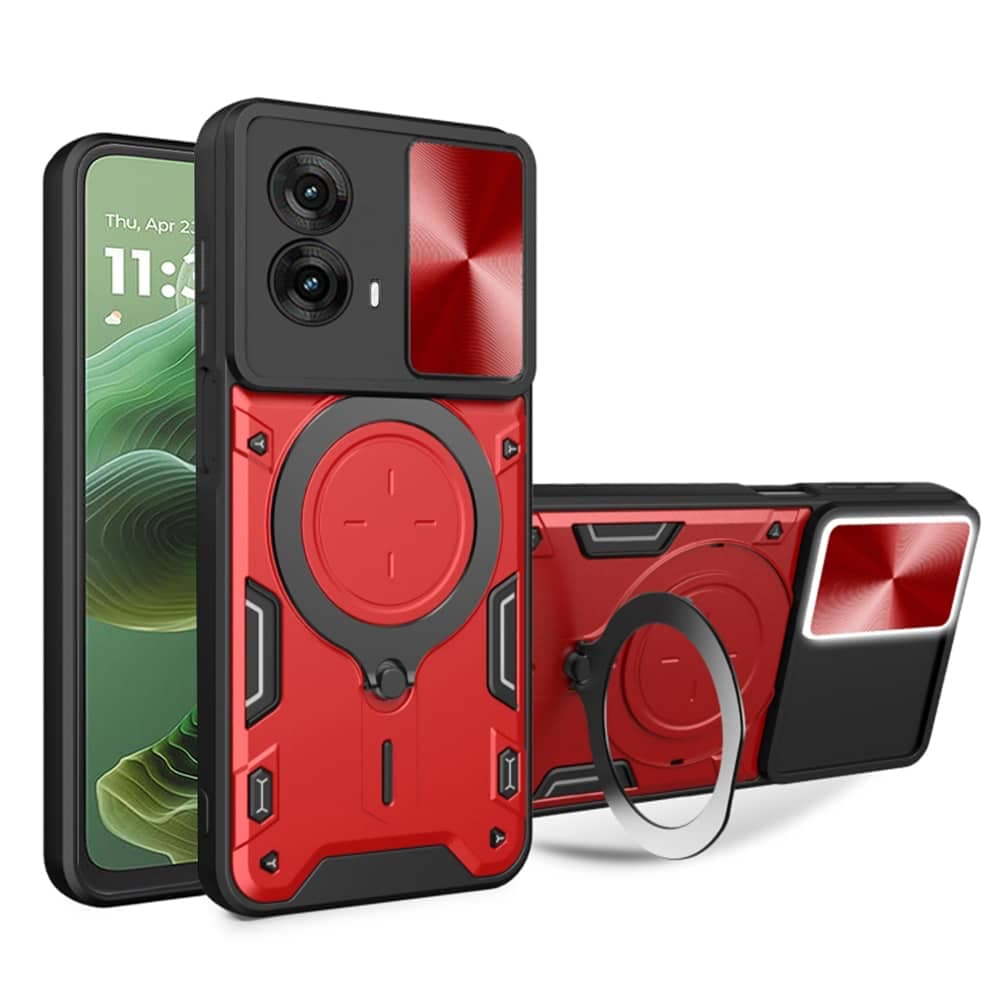 Techsuit CamGuard Pro - θήκη για Motorola Moto G35 - Κόκκινο