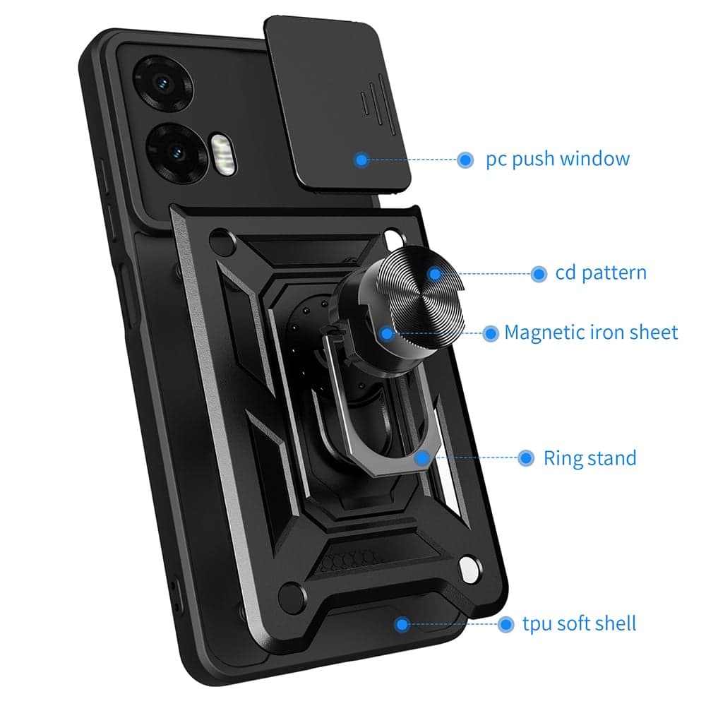 Techsuit CamShield Series - θήκη για Motorola Moto G35 - Μαύρο 2