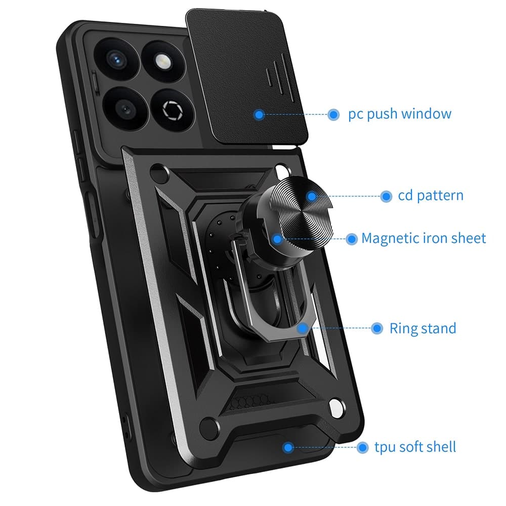 Techsuit CamShield Series - θήκη για Honor 200 Smart - Μαύρο 2