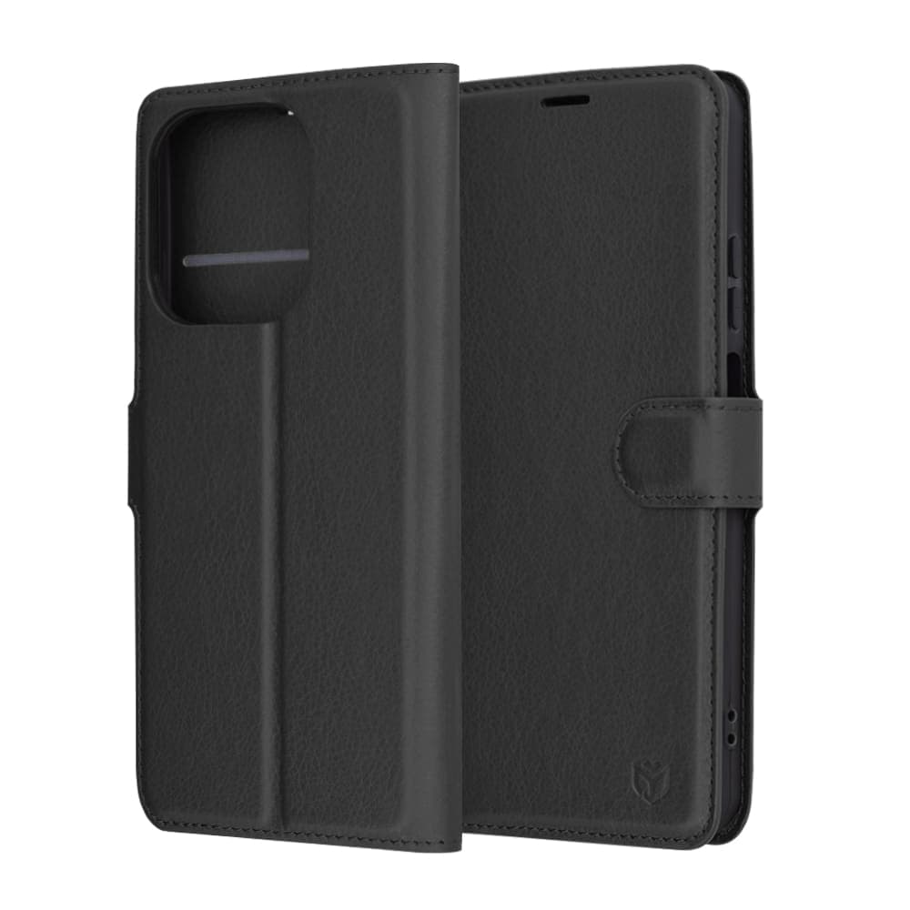 Techsuit Leather Folio - θήκη για Oppo A60 - Μαύρο 6