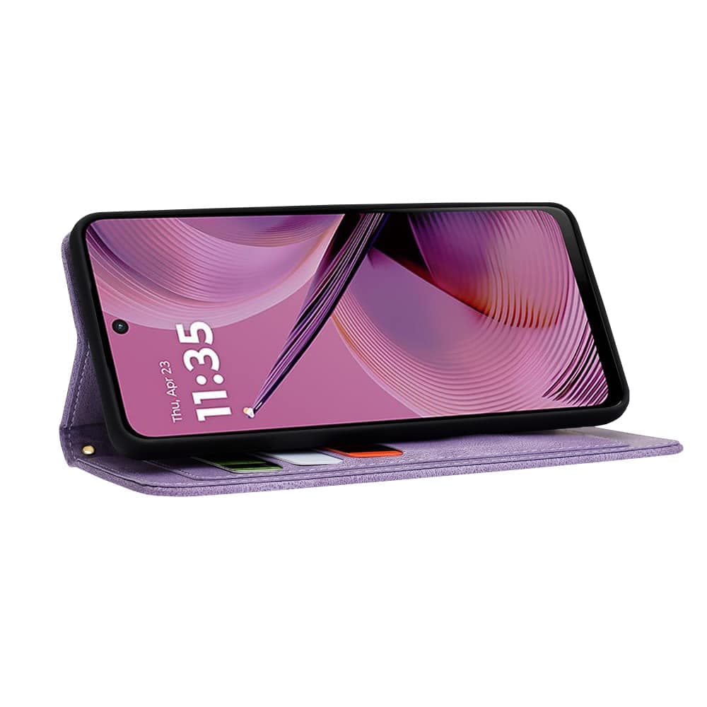 Techsuit FlipCraft - θήκη για Motorola Moto G55 - Μωβ 4