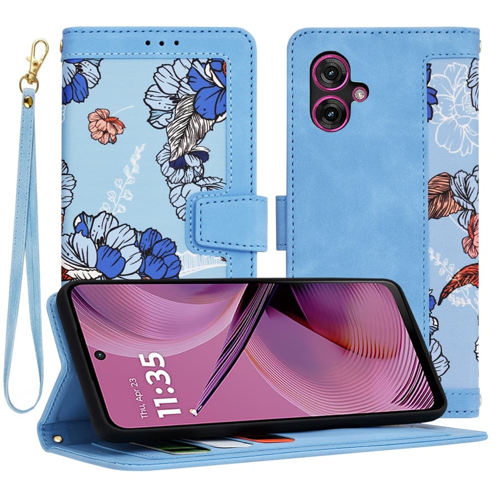 Techsuit FlipCraft - θήκη για Motorola Moto G55 - Μπλε
