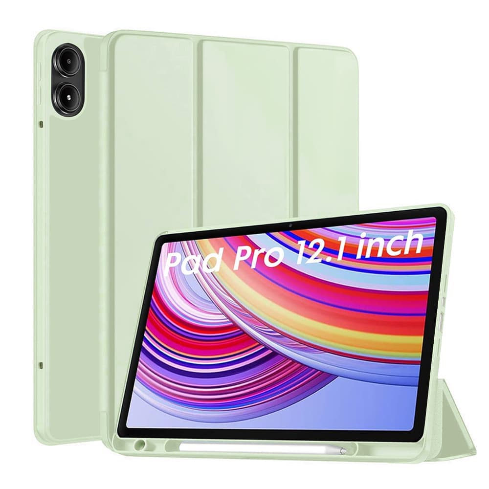 Techsuit - Flex Trifold (με θήκη για stylus) - Xiaomi Redmi Pad Pro / Poco Pad - Πράσινο Matcha