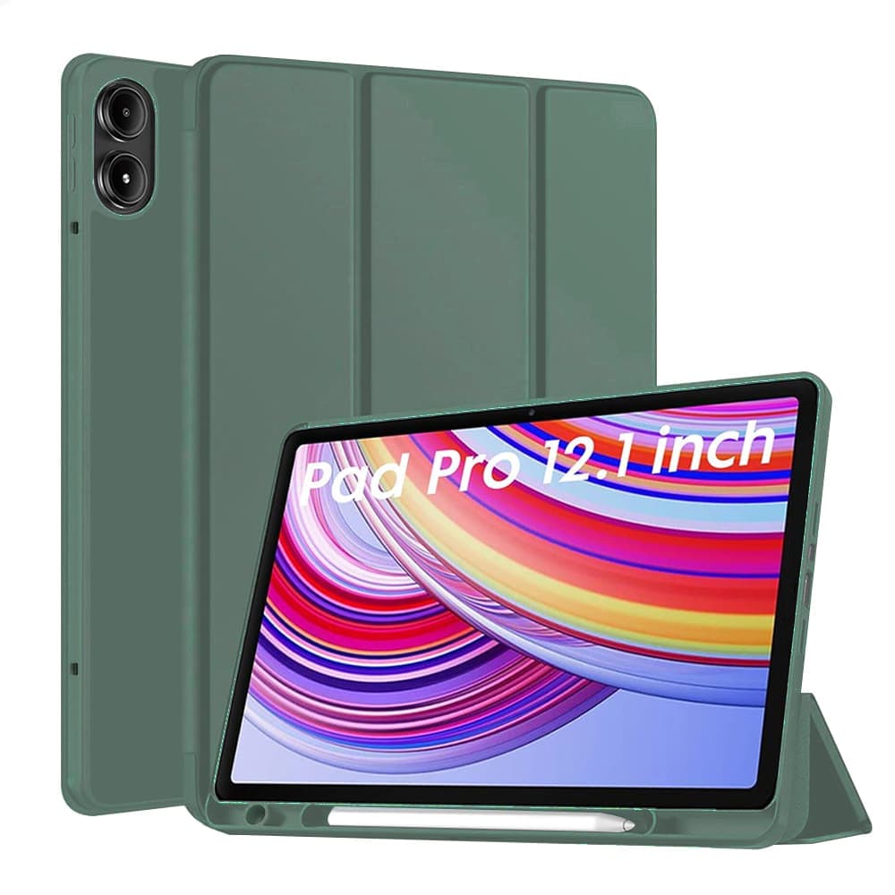 Techsuit - Flex Trifold (με Θήκη για stylus) - Xiaomi Redmi Pad Pro / Poco Pad - Πράσινο