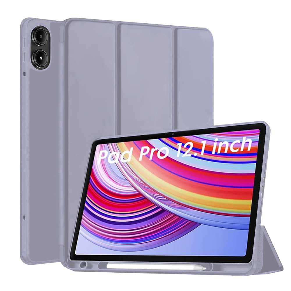 Techsuit - Flex Trifold (με θήκη για stylus) - Xiaomi Redmi Pad Pro / Poco Pad - Μωβ