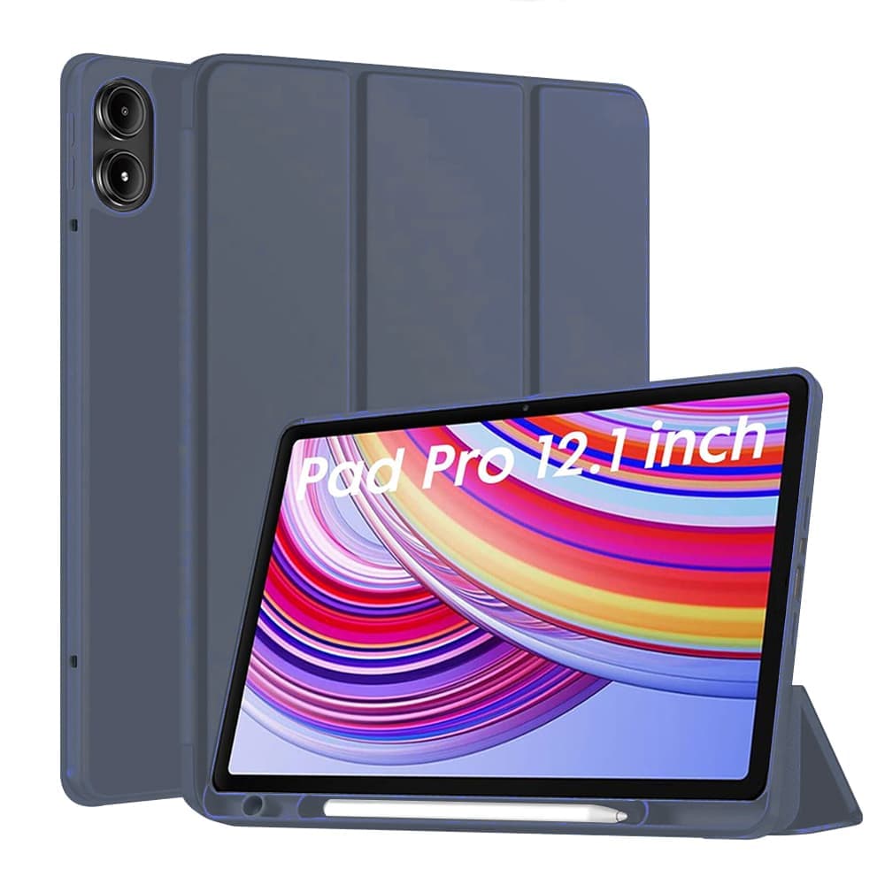 Techsuit - Flex Trifold (με Θήκη για Μολύβι) - Xiaomi Redmi Pad Pro / Poco Pad - Σκούρο Μπλε