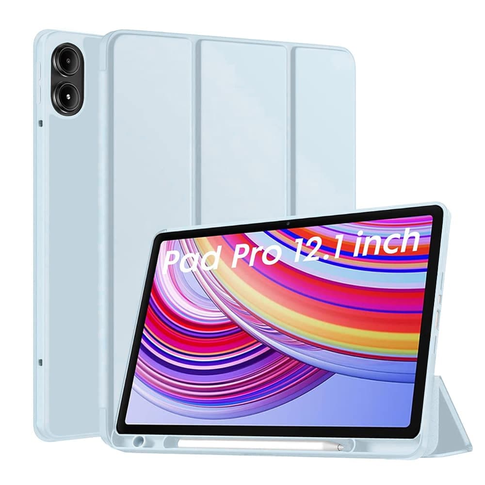 Techsuit - Flex Trifold (με Θήκη για Μολύβι) - Xiaomi Redmi Pad Pro / Poco Pad - Ουράνιο Μπλε