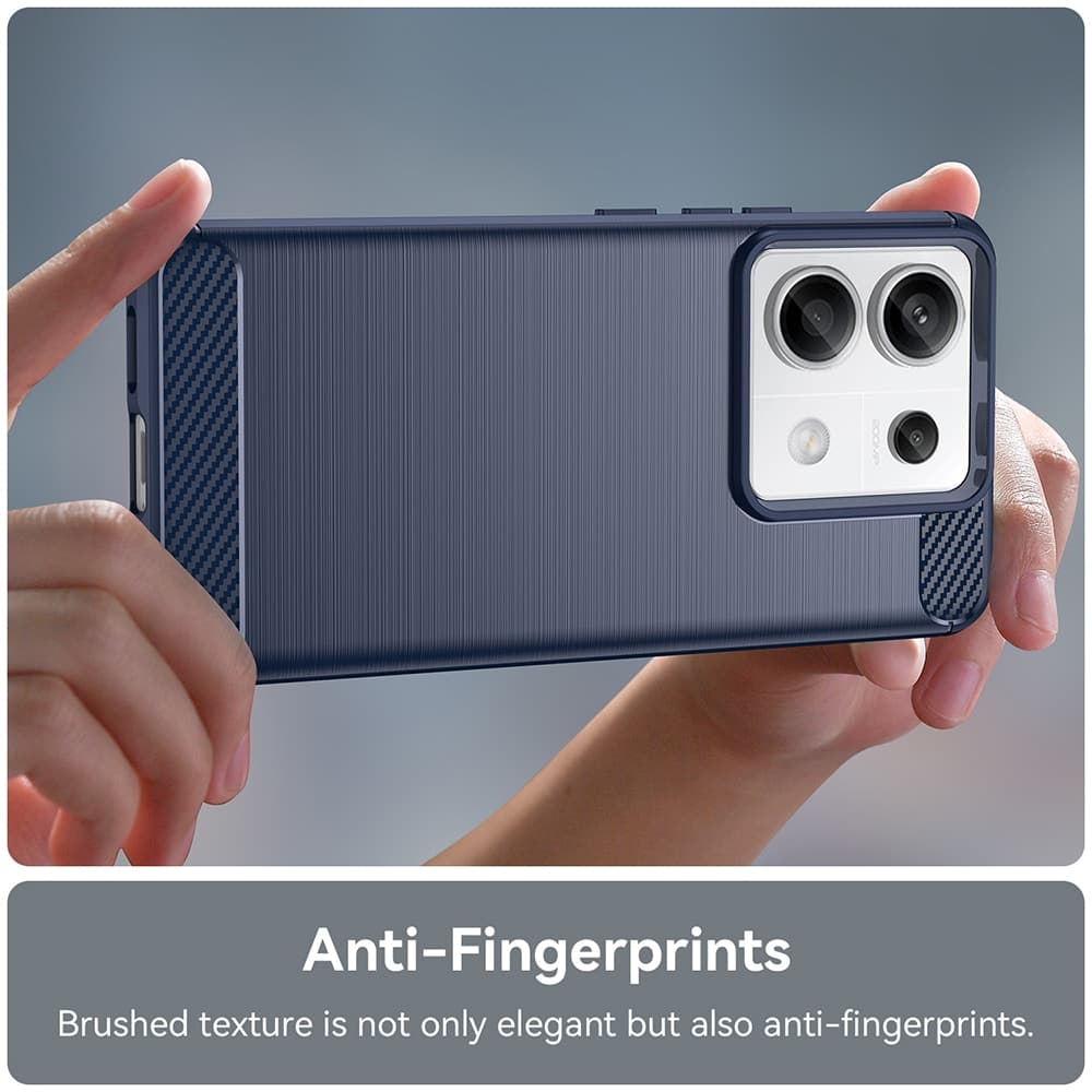 Techsuit Carbon Silicone - θήκη για Xiaomi Redmi Note 14 5G - Μαύρο 4