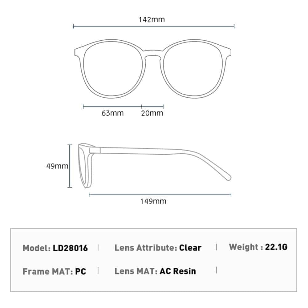 Techsuit - Γυαλιά Anti-Blue Light Reflex PC (PC28016-C4) - Cat Eye - Κόκκινο One Size 7