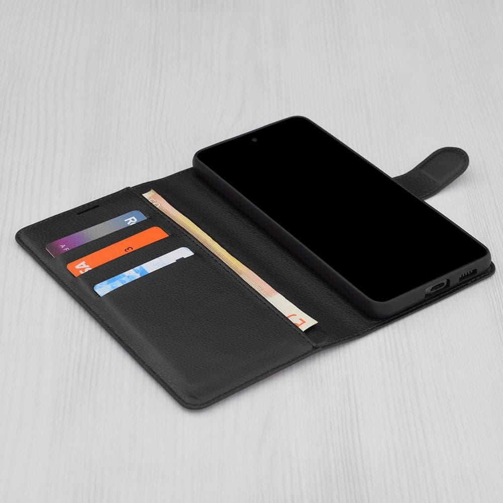 Techsuit Leather Folio - θήκη για Samsung Galaxy A16 5G - Μαύρο 3
