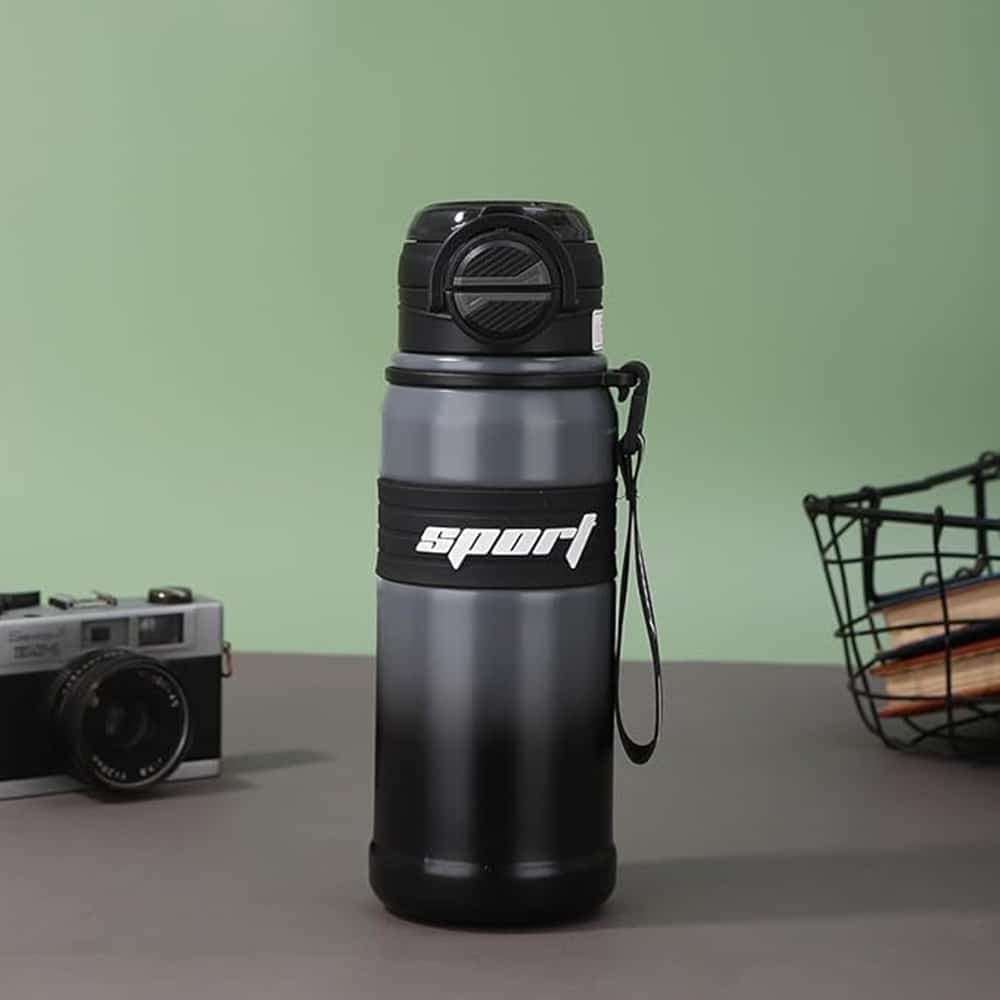 Techsuit θερμός από ανοξείδωτο ατσάλι, 680ml - Μαύρο 2