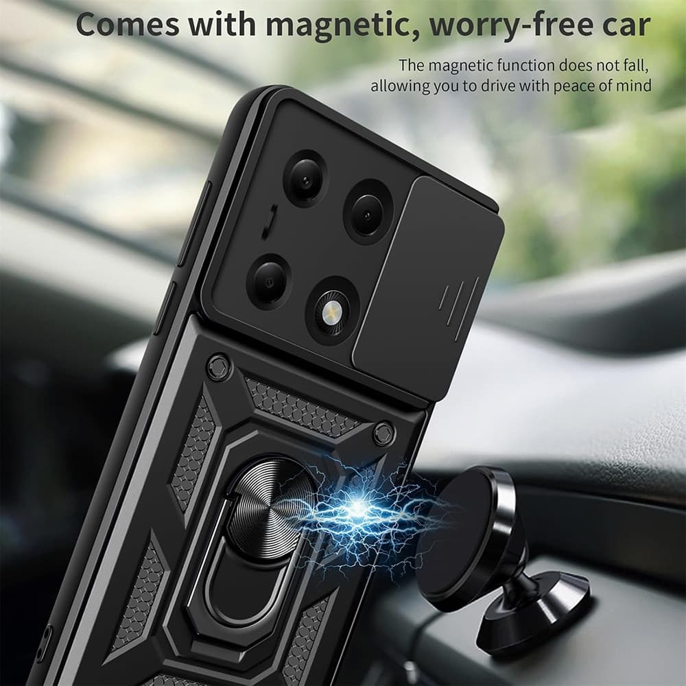 Techsuit CamShield Series - θήκη για Xiaomi Redmi Note 14 Pro / Poco X7 - Μαύρο 2