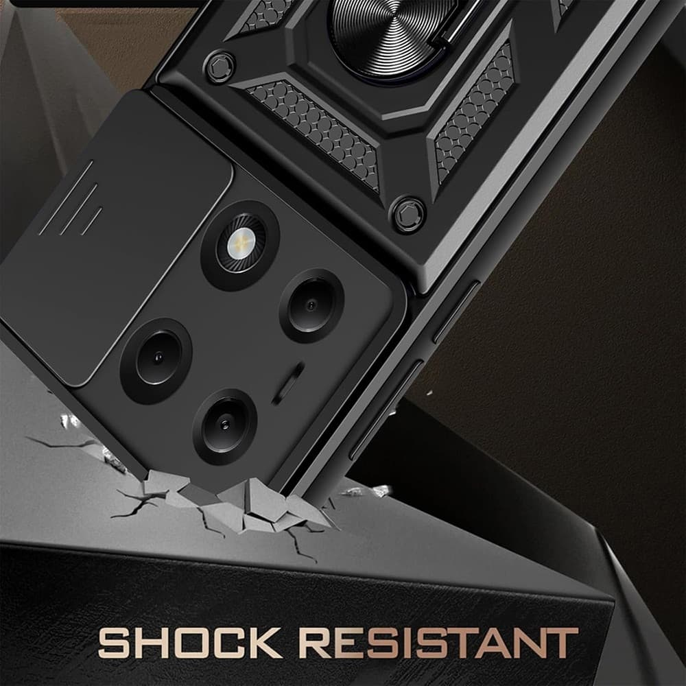 Techsuit CamShield Series - θήκη για Xiaomi Redmi Note 14 Pro / Poco X7 - Μαύρο 5