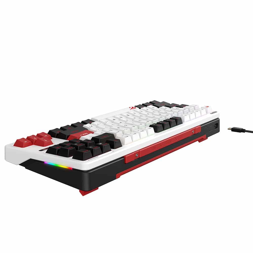 Havit - Gaming Keyboard (kb902l) - USB-C, With Rgb Lights, 1.8m, 200ma - Black / White / Red 5