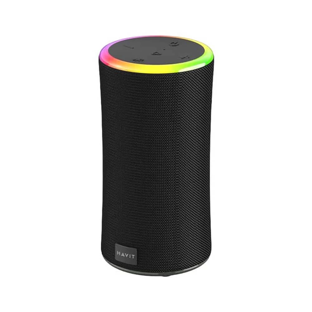 Havit - Wireless Speaker (sk833bt) - Type-C, Bluetooth 5.3, Tws, Tf, USB, Hands-Free Calls, Rgb Lights, Ipx6, 4000mah - Black