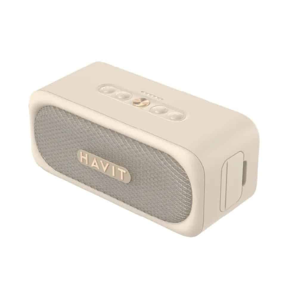 Havit - Wireless Speaker (sk905bt) - Type-C, Bluetooth 5.3, Tws, Tf, Aux, Hands-Free Call, Ipx7, 2000mah - Beige 2