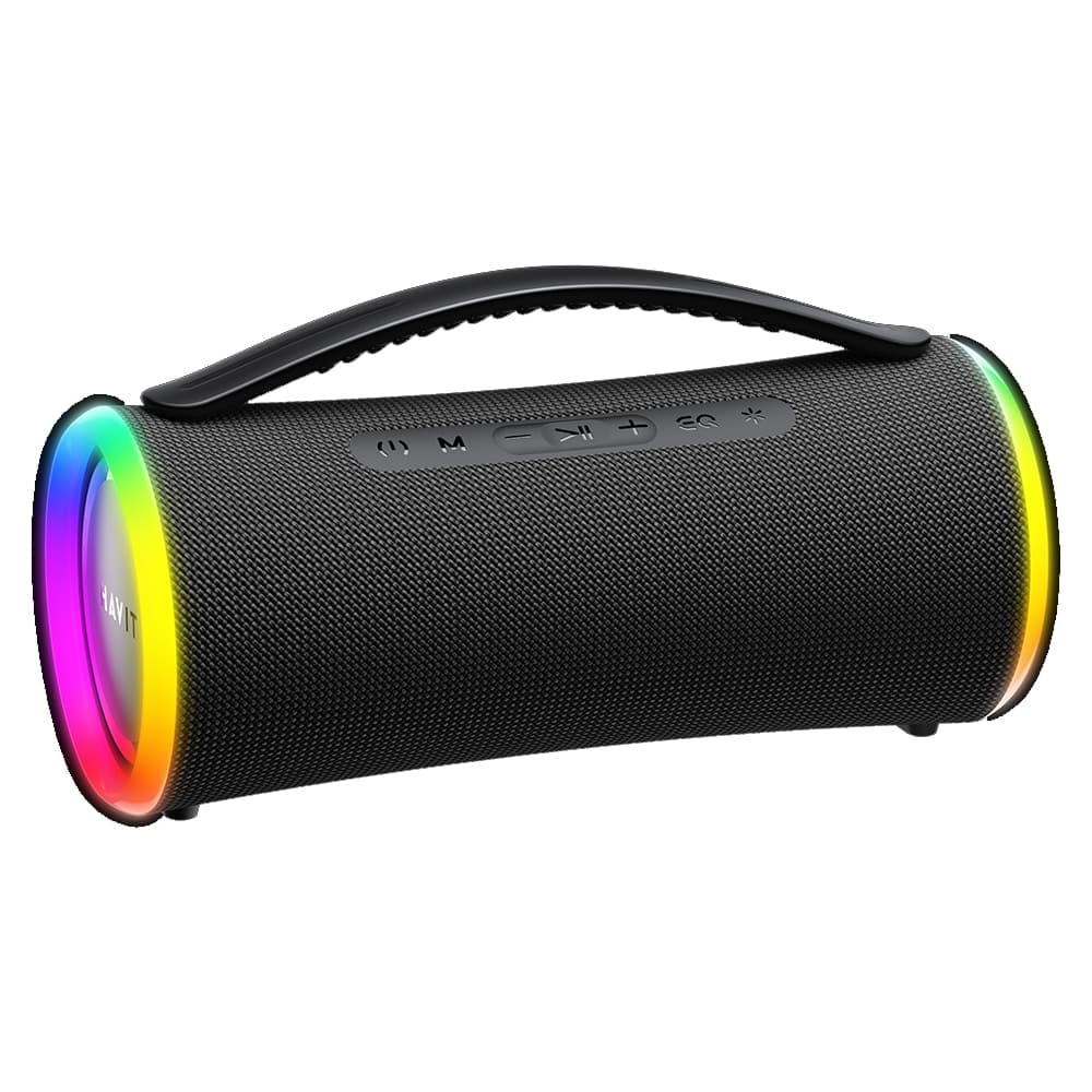 Havit - Wireless Speaker (sk834bt) - Type-C, Bluetooth 5.3, Tws, Tf, Fm, USB, Rgb Lights, Ipx6, 4000mah - Black 3