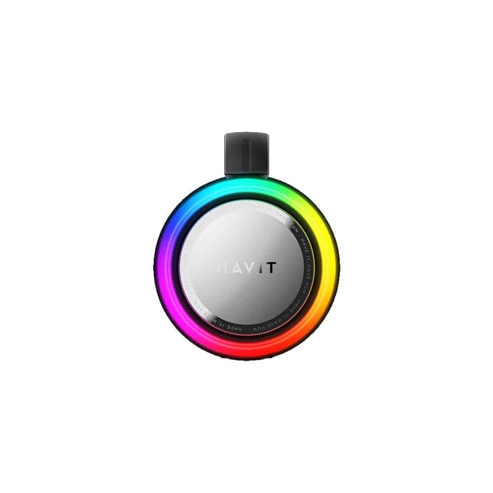Havit - Wireless Speaker (sk834bt) - Type-C, Bluetooth 5.3, Tws, Tf, Fm, USB, Rgb Lights, Ipx6, 4000mah - Black 4