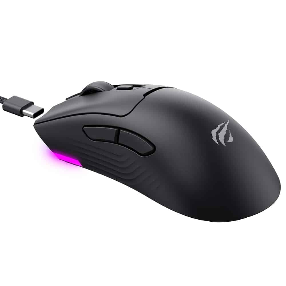 Havit - Wireless Gaming Mouse (ms966wb) - 2.4ghz, 800/1600/2400/3200/6000/10000 Dpi, 500mah - Black 2