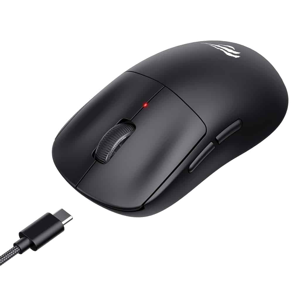 Havit - Wireless Gaming Mouse (ms970wb Pro) - 2.4ghz, 800/1600/2400/3200/6400/12000 Dpi, 300mah - Black 5