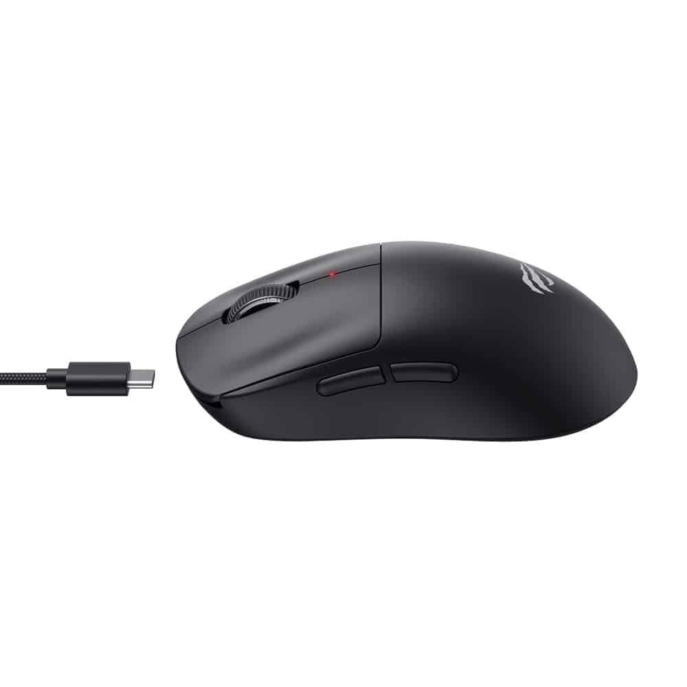 Havit - Wireless Gaming Mouse (ms970wb Pro) - 2.4ghz, 800/1600/2400/3200/6400/12000 Dpi, 300mah - Black 4