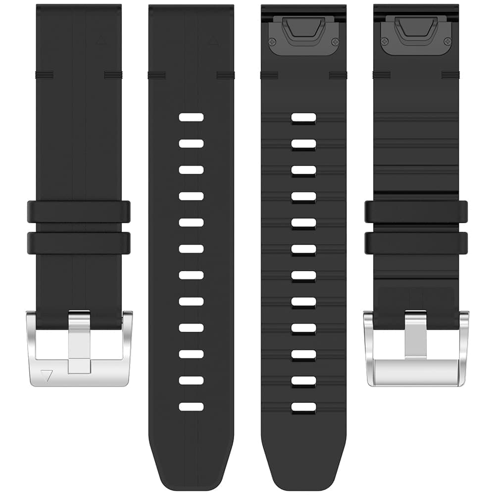 Techsuit - Watchband QuickFit 26mm (W071) - Garmin Fenix 3/3 HR/5X/5X Plus/6X/6X Pro/7X/7X Pro Solar - Black 5