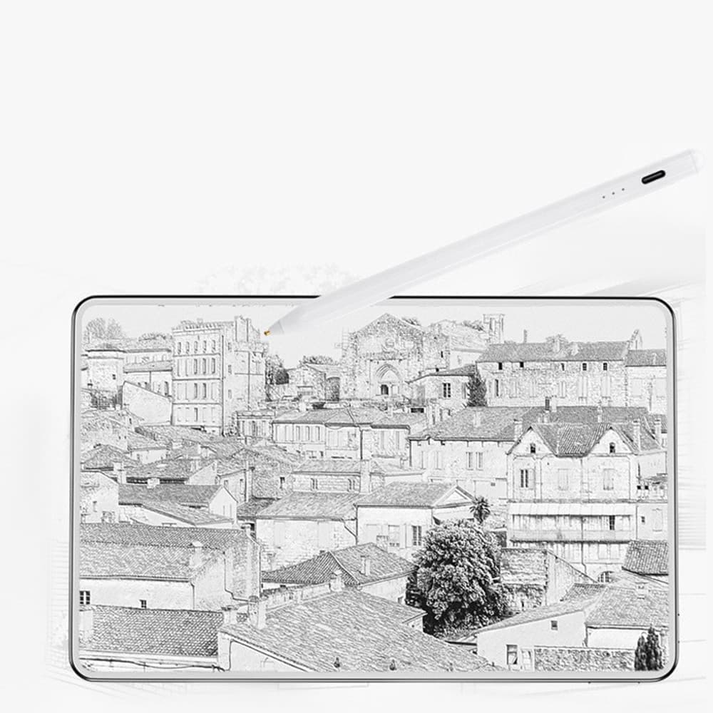 Techsuit stylus γραφίδας Universal, 130mAh, USB-C - Μαύρο 6