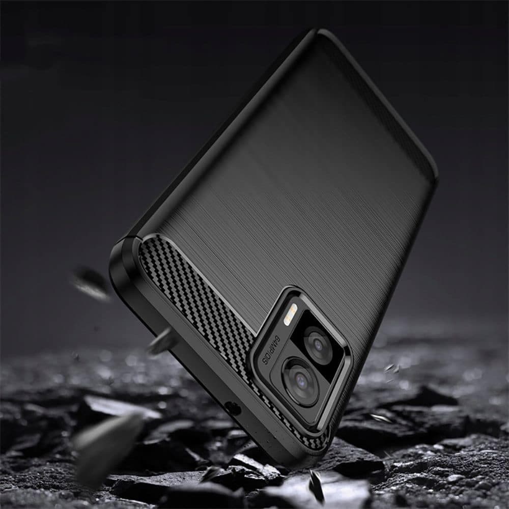 Techsuit Carbon Silicone - θήκη για Motorola Edge 30 Neo - Μαύρο 3