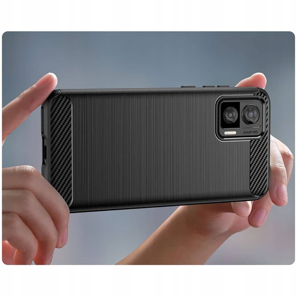 Techsuit Carbon Silicone - θήκη για Motorola Edge 30 Neo - Μαύρο 7