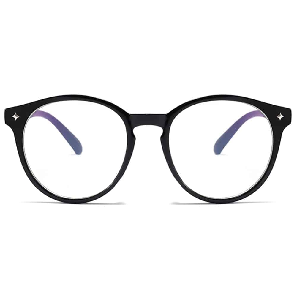 Γυαλιά κατά του Μπλε Φωτός PC - Στρογγυλά, Unisex - Techsuit Reflex PC28003 - Μαύρο