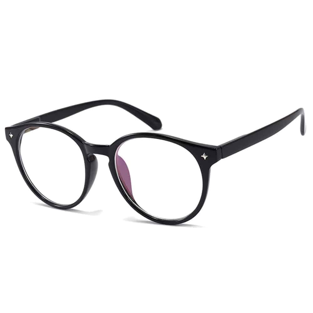 Γυαλιά κατά του Μπλε Φωτός PC - Στρογγυλά, Unisex - Techsuit Reflex PC28003 - Μαύρο 2