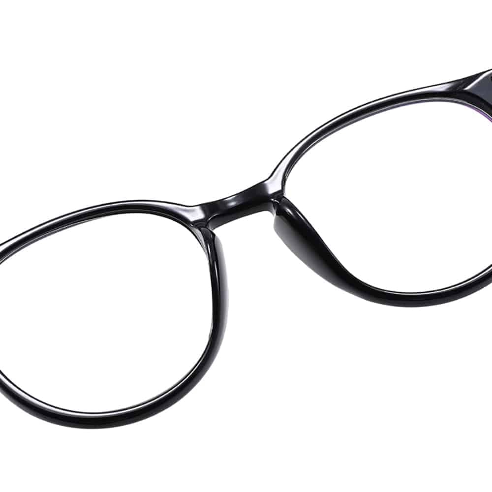 Γυαλιά κατά του Μπλε Φωτός PC - Στρογγυλά, Unisex - Techsuit Reflex PC28003 - Μαύρο 4