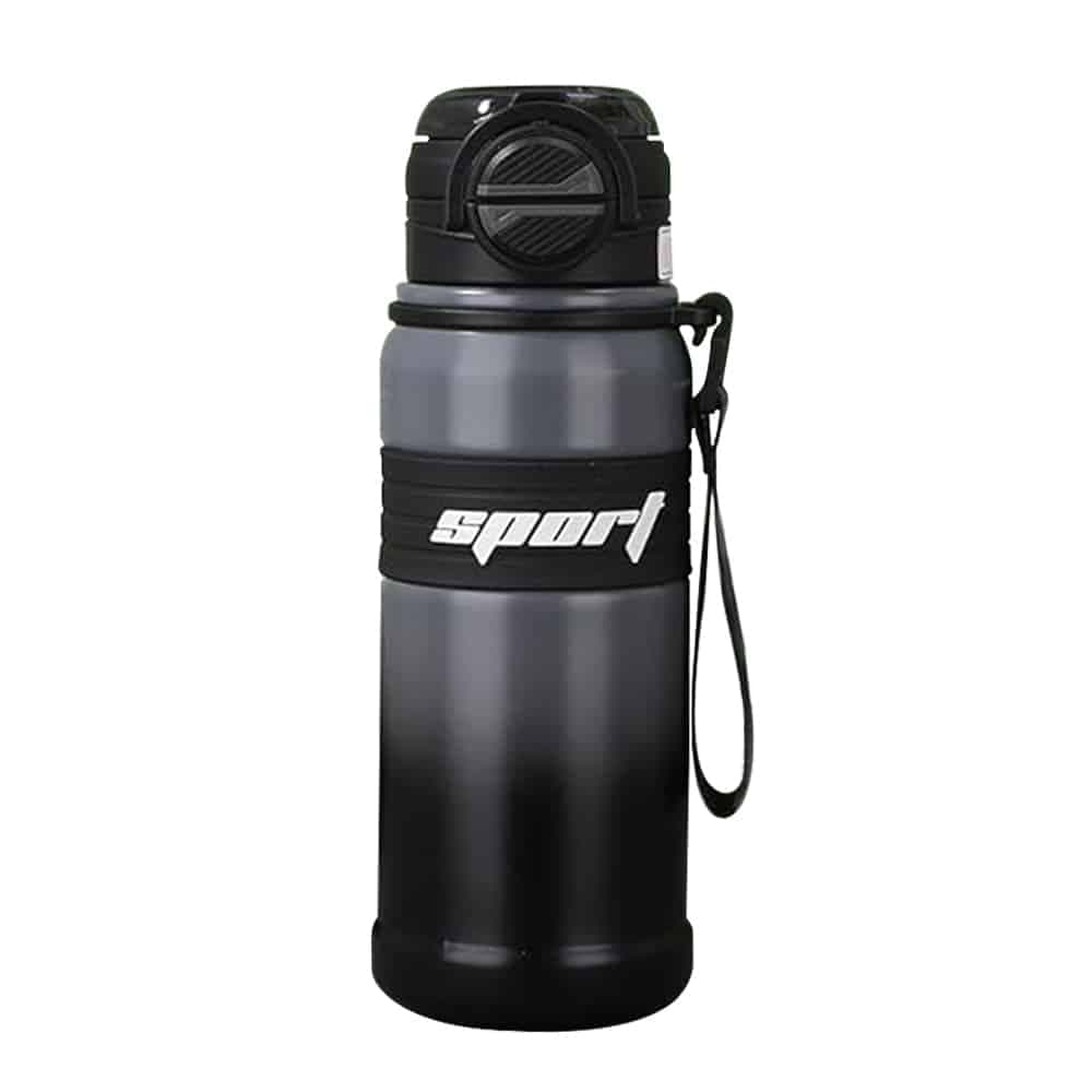 Techsuit θερμός από ανοξείδωτο ατσάλι, 680ml - Μαύρο