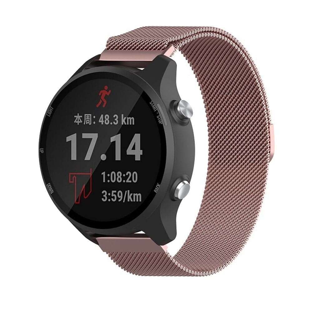 Techsuit - Watchband 18mm (W009) - Huawei Watch GT 4 (41mm)/W1/Honor Watch S1/Garmin Venu 2S/Vivoactive 4S - Rose Gold 3