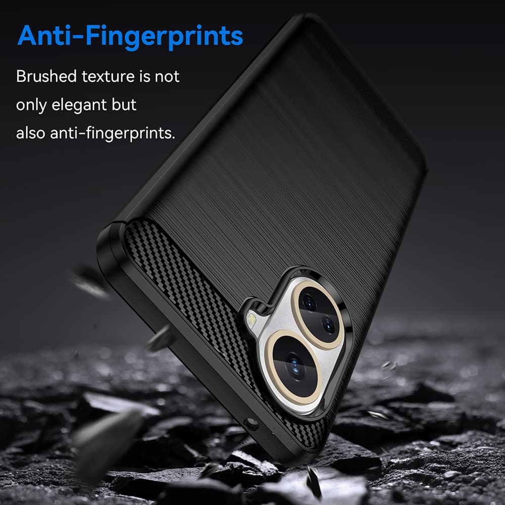 Techsuit Carbon Silicone - θήκη για Huawei nova 10 SE - Μαύρο 4