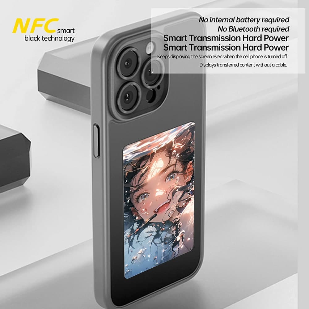 Techsuit SmartScreen NFC - θήκη για Apple iPhone 16 Plus - Μαύρο 3