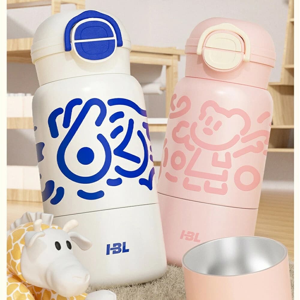 Techsuit θερμός από ανοξείδωτο ατσάλι για παιδιά, 520ml - ροζ 2