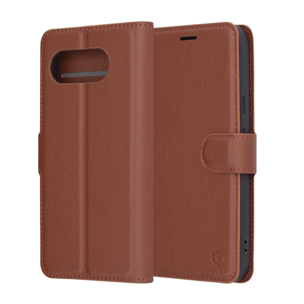 Techsuit Leather Folio - θήκη για Google Pixel 9a - Γκρι 6