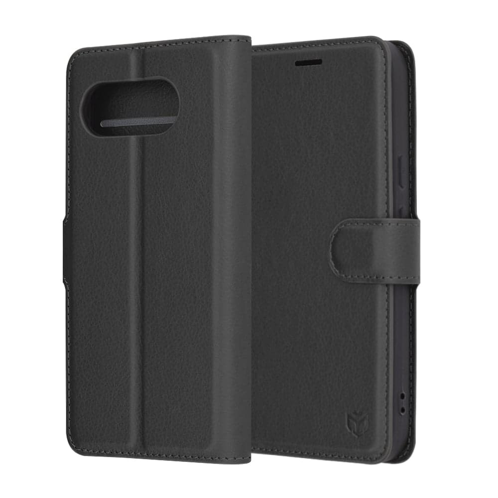 Techsuit Leather Folio - θήκη για Google Pixel 9a - Μαύρο 6